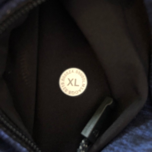 Lululemon Surge Warm Long Sleeve in Heathered Cerulean Blue / Black XL - Picture 9 of 9